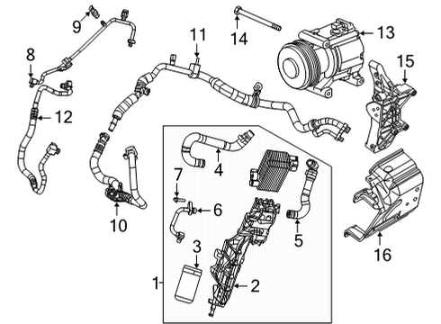 2023 Jeep Renegade AIR CONDITIONING Diagram for 68546711AA