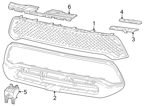 2019 Dodge Durango PANEL-CLOSEOUT Diagram for 5113714AC