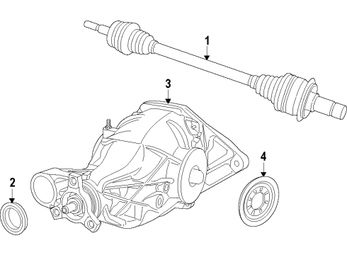 2022 Dodge Durango Rear Axle, Differential, Drive Axles, Propeller Shaft Diagram