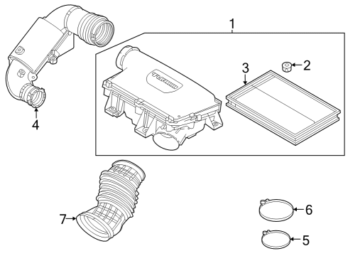 2024 Dodge Hornet AIR INLET Diagram for 68444088AA