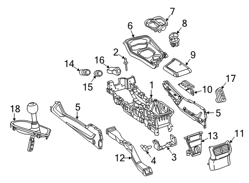 2020 Dodge Challenger GEARSHIFT Diagram for 7GM462VXAA