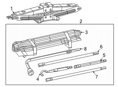 2022 Ram 1500 Jack & Components Diagram 2