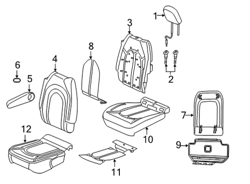 2021 Chrysler Voyager Second Row Seats Diagram 3