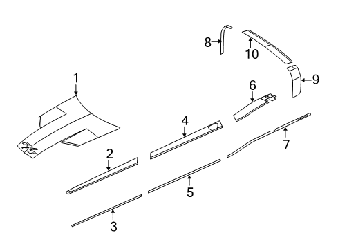 2023 Dodge Challenger Stripe Tape Diagram 1