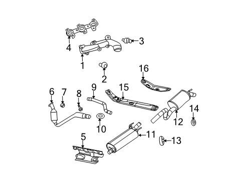 2009 Dodge Durango EXHAUST Diagram for 68045559BB