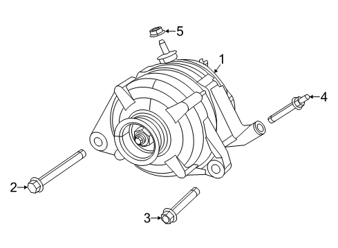 2013 Ram 1500 ALTERNATO-ENGINE Diagram for R6029649AB