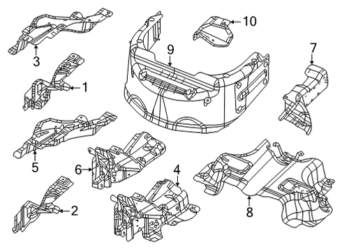 2024 Jeep Grand Cherokee L Heat Shields Diagram