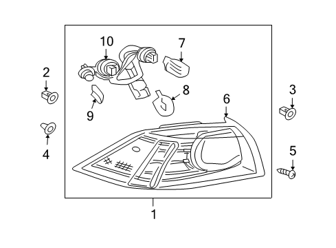 Lamp Pkg-Combination Diagram for 8330A370