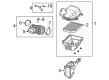 Diagram for Dodge Durango Air Duct - 53010986AC