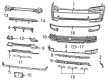 Diagram for 2024 Jeep Wagoneer Grille - 68548772AA