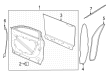 Diagram for Dodge Hornet Door Seal - 68607074AA