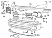 Diagram for 2022 Ram 1500 Classic Air Deflector - 68507355AA