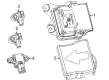 Diagram for Jeep Wagoneer Air Bag Control Module - 68425814AF