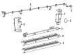 Diagram for Ram ProMaster 3500 Bumper - 7FH97JXWAA