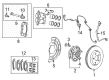 Diagram for Ram Brake Pad - 68564742AA