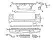 Diagram for 2022 Jeep Grand Cherokee Bumper - 68581160AA