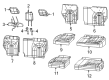 Diagram for 2022 Chrysler Pacifica Seat Cover - 7KH70LA3AA