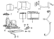 Diagram for 2023 Jeep Compass Battery Tray - 68456774AC