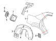 Diagram for Chrysler 300 Fuel Filler Housing - 68422925AB