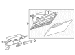 Diagram for Chrysler Glove Box - 5RL34DX9AJ