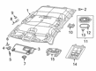 Diagram for 2022 Ram 2500 Sun Visor - 6NN45HL1AD