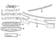 Diagram for Jeep Grand Cherokee L Emblem - 68458267AA