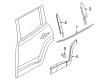 Diagram for Jeep Door Moldings - 7SR57LXHAA