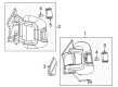 Diagram for 2022 Ram ProMaster 1500 Car Mirror - 7SV32JXWAA