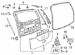 Diagram for 2024 Chrysler Voyager Tailgate Handle - 5RP08LPSAB