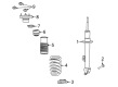 Diagram for 2023 Dodge Challenger Shock Absorber - 68531063AB