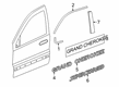 Diagram for Jeep Grand Cherokee WK Door Moldings - 68257477AD