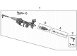 Diagram for Jeep Grand Wagoneer Rack And Pinion - 68593044AE