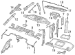 Diagram for Mopar Sun Visor - 6CD23TX7AN