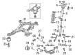 Diagram for Jeep Grand Cherokee WK Rear Crossmember - 4877623AE