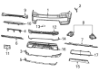 Diagram for Jeep Grand Wagoneer L Air Deflector - 6UF93GXHAA