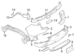 Diagram for Dodge Hornet License Plate - 68607295AA