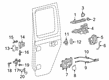 Diagram for 2022 Jeep Gladiator Door Handle - 6ZA09RUAAB