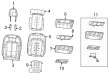 Diagram for 2022 Jeep Grand Cherokee Seat Cover - 7MF11TX7AB