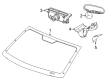 Diagram for Jeep Grand Cherokee L Windshield - 68378351AF