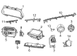 Diagram for 2022 Jeep Wagoneer Instrument Cluster - 68350140AL