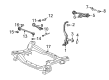 Diagram for 2022 Dodge Challenger Steering Knuckle - 68466629AA