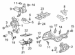 Diagram for 2022 Ram 1500 Classic Transmission Mount - 68155064AC