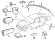 Diagram for Dodge Charger Air Bag Control Module - 68530280AA