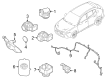 Diagram for 2023 Dodge Hornet Parking Assist Distance Sensor - 7MU02TZZAA