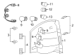 Diagram for 2023 Jeep Wrangler Headlight Bulb - 68604855AA