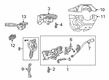 Diagram for Ram 3500 Automatic Transmission Shift Levers - 68378093AF