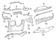 Diagram for 2022 Jeep Grand Cherokee Steering Column Cover - 6PM171T5AD