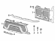 Diagram for 2022 Ram 1500 Grille - 68645024AA