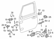 Diagram for Jeep Wrangler Door Handle - 68307269AE