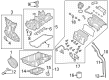 Diagram for 2023 Dodge Hornet Transmission Mount - 68445487AD